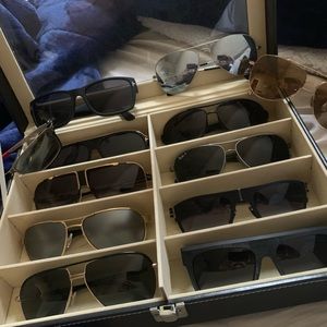 Designer Sunglass Collection-12 pairs. Like new-Tom Ford, Dita, Gucci, rayban
